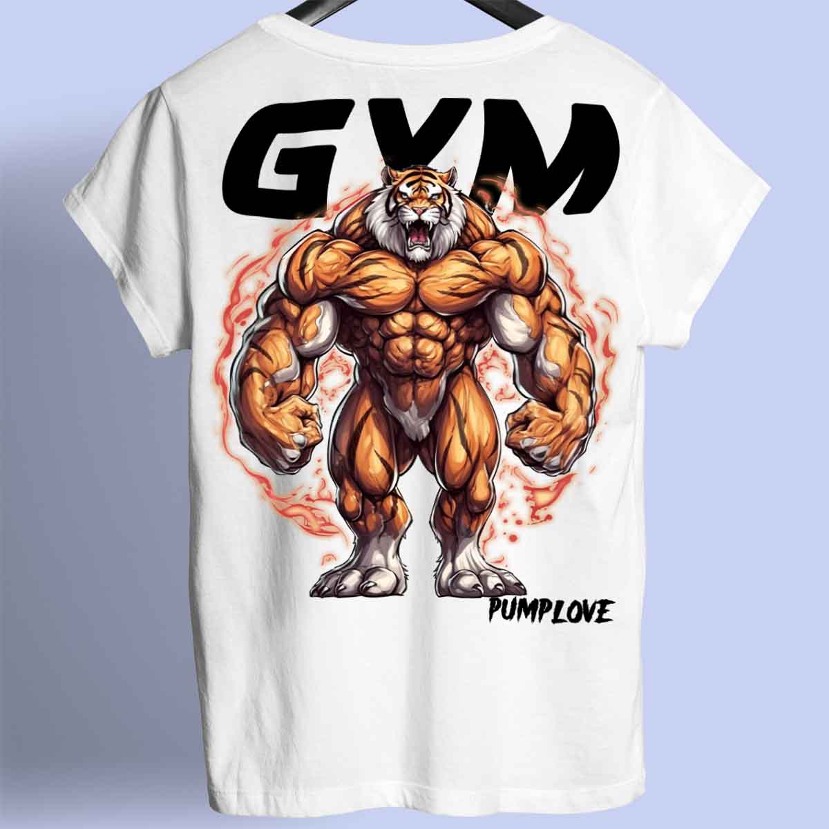 Gym Tiger - Premium Shirt Unisex Backprint