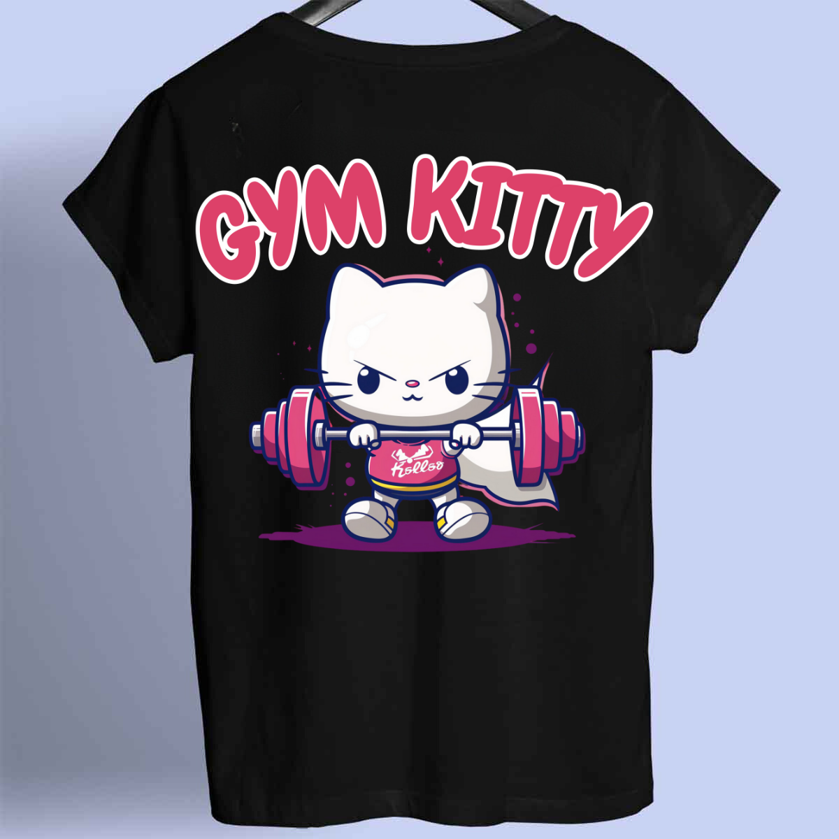 Gym Kitty - Premium Shirt Unisex Frontprint