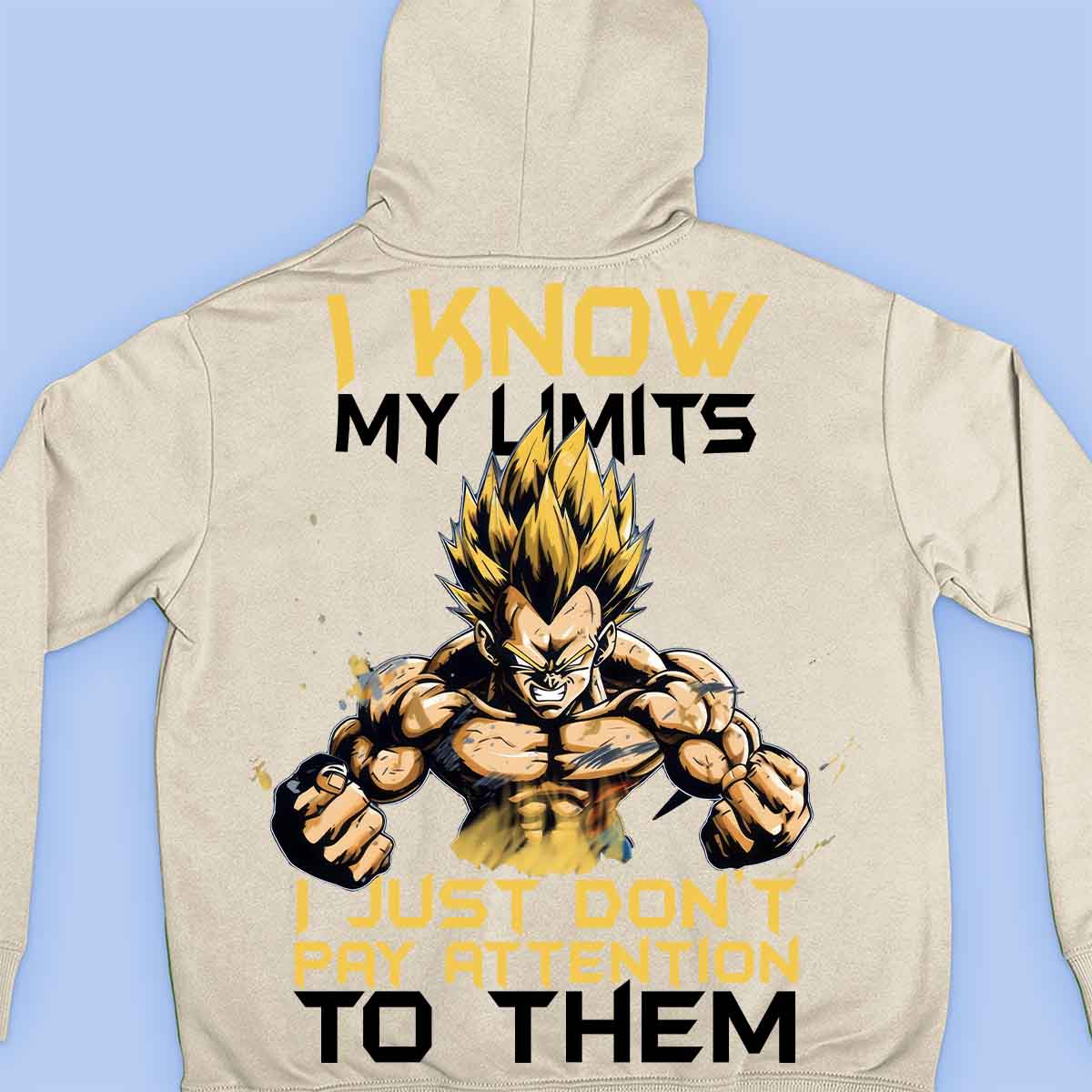 Limits - Premium Hoodie Unisex Backprint