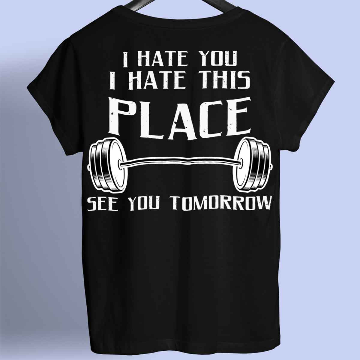 Hate - Premium T-Shirt Unisex Backprint