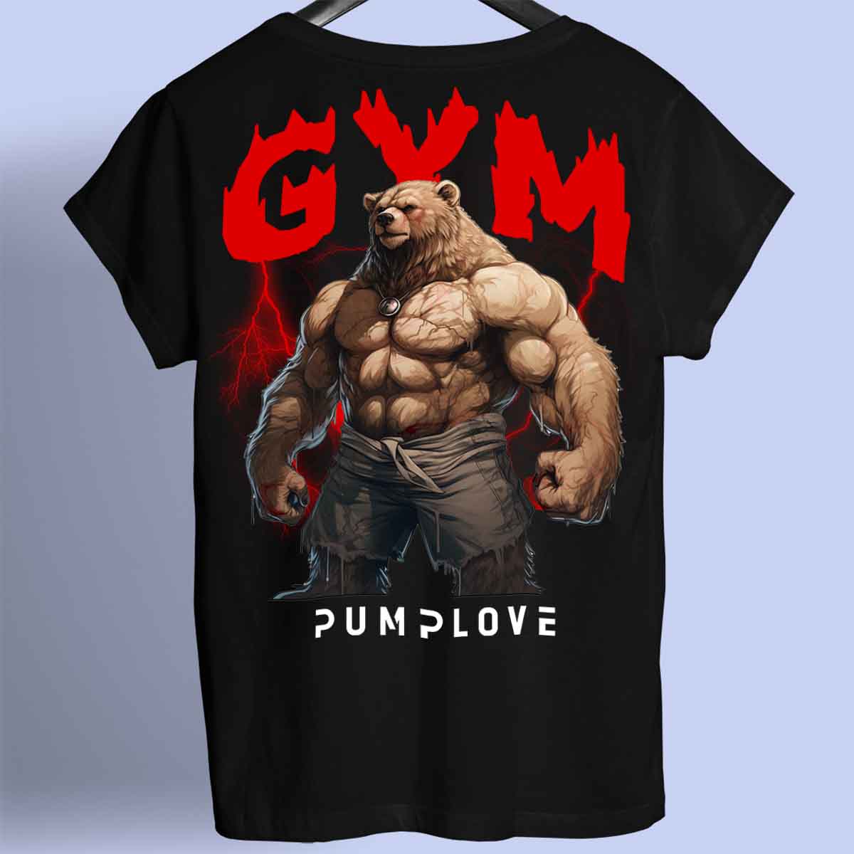 Gym Bear - Premium Shirt Unisex Backprint