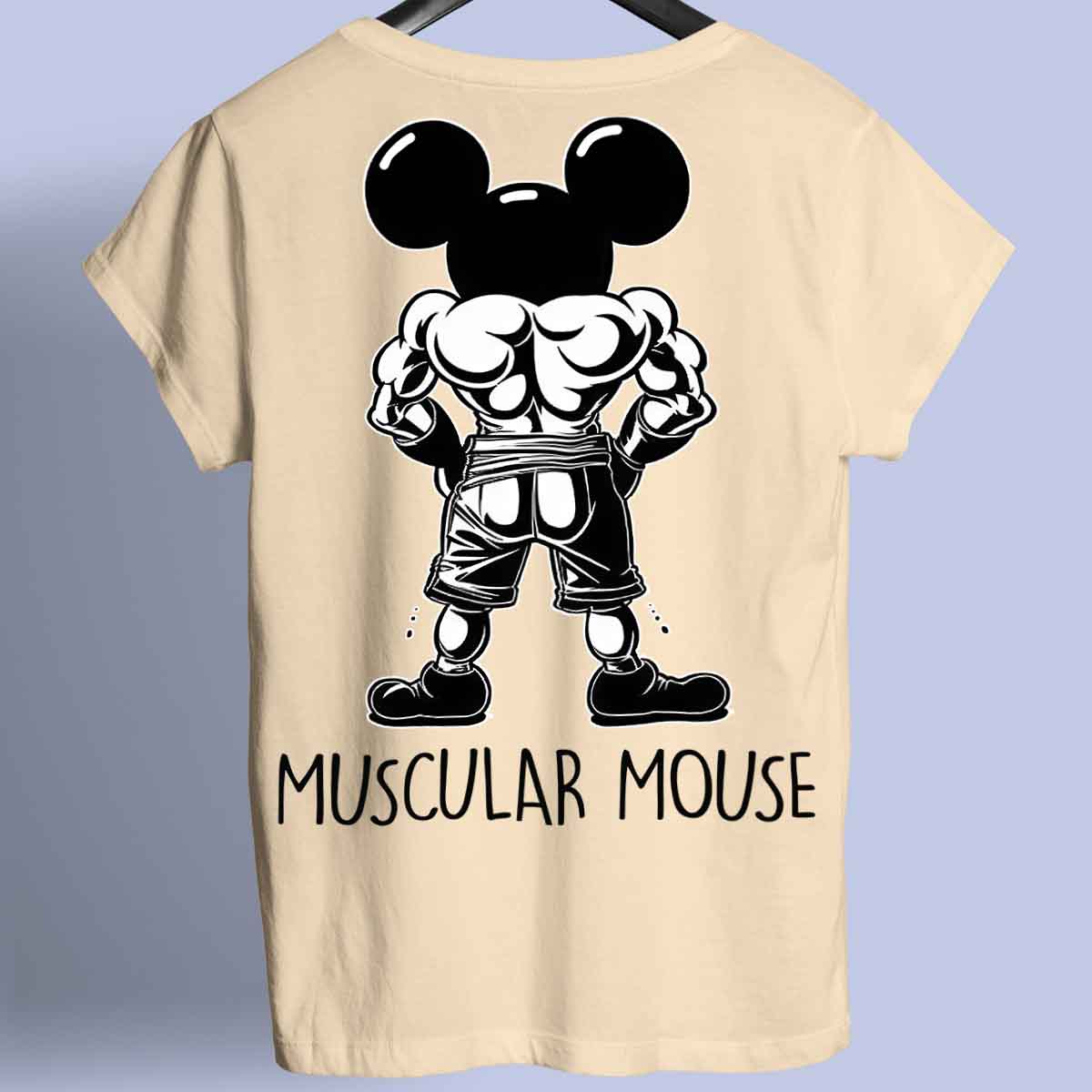 Muscular Mouse - Premium T-Shirt Unisex Backprint