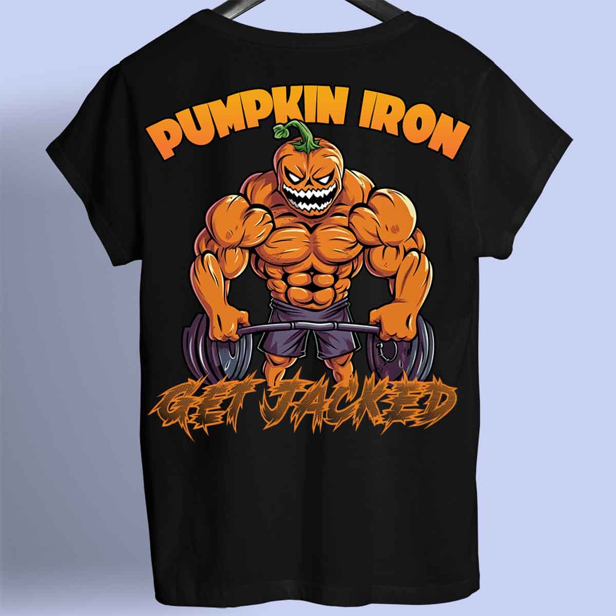 Pumpkin Iron - Premium T-Shirt Unisex Backprint