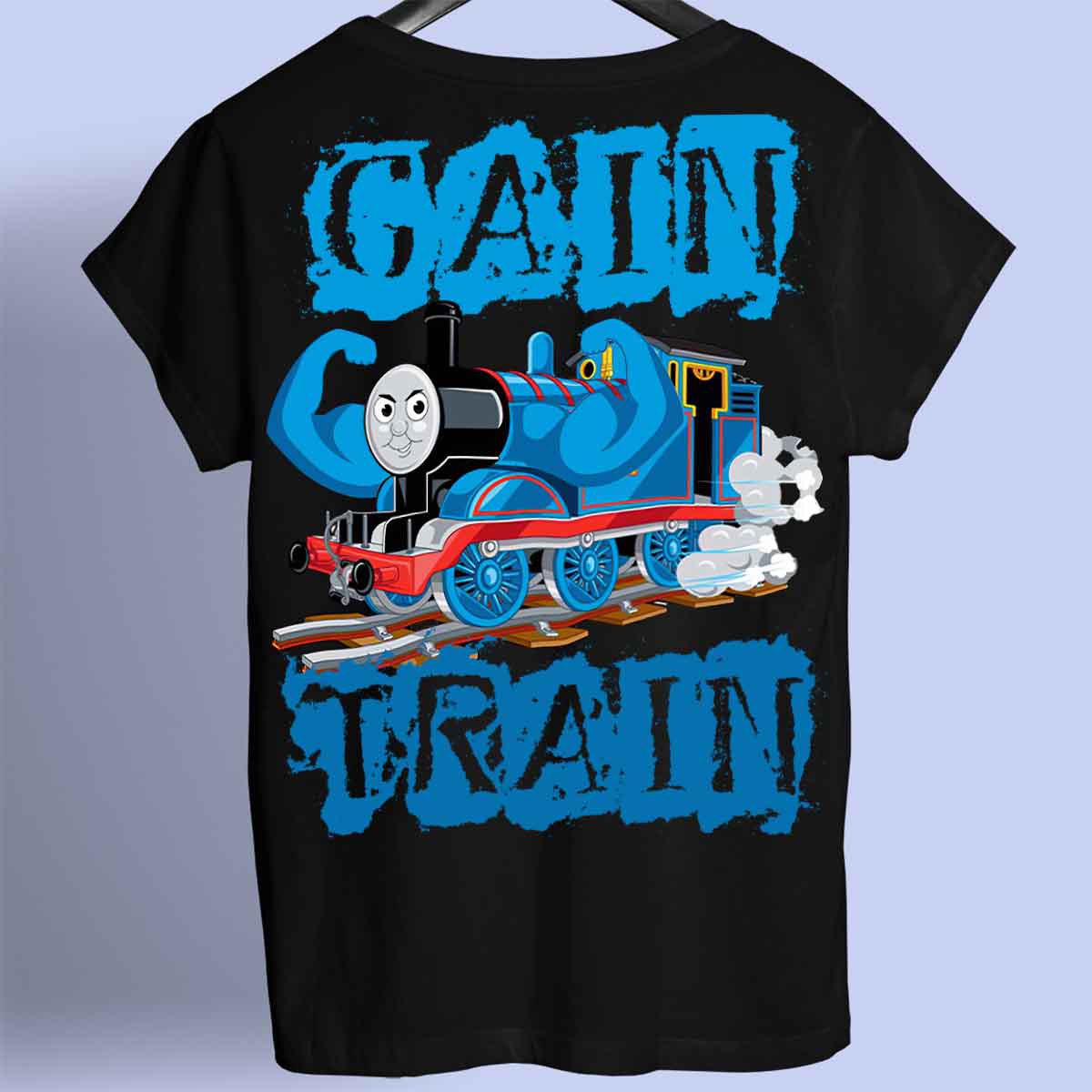 Gain Train - Premium T-Shirt Unisex Backprint