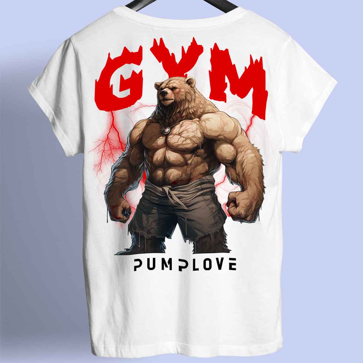 Gym Bear - Premium Shirt Unisex Backprint