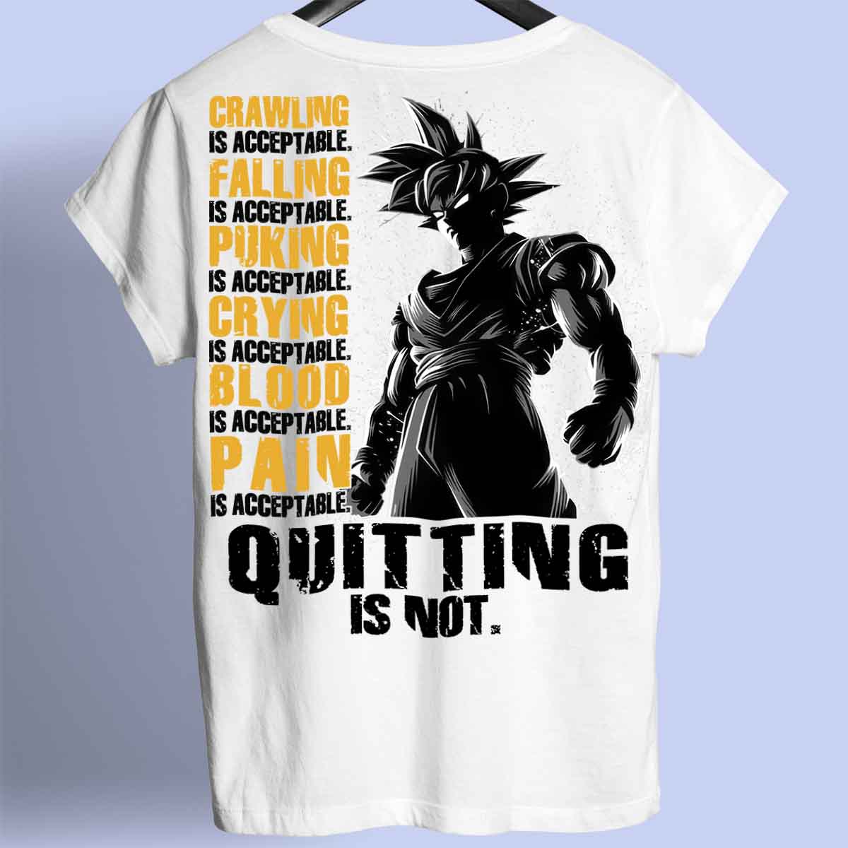 Quitting - Premium T-Shirt Unisex Backprint