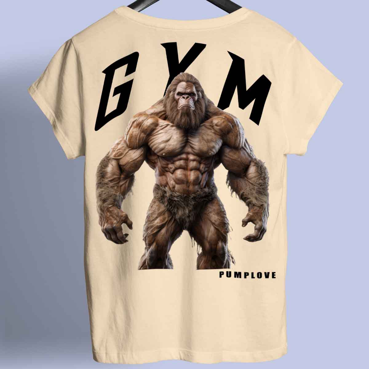 Gym Bigfoot - Premium T-Shirt Unisex Backprint