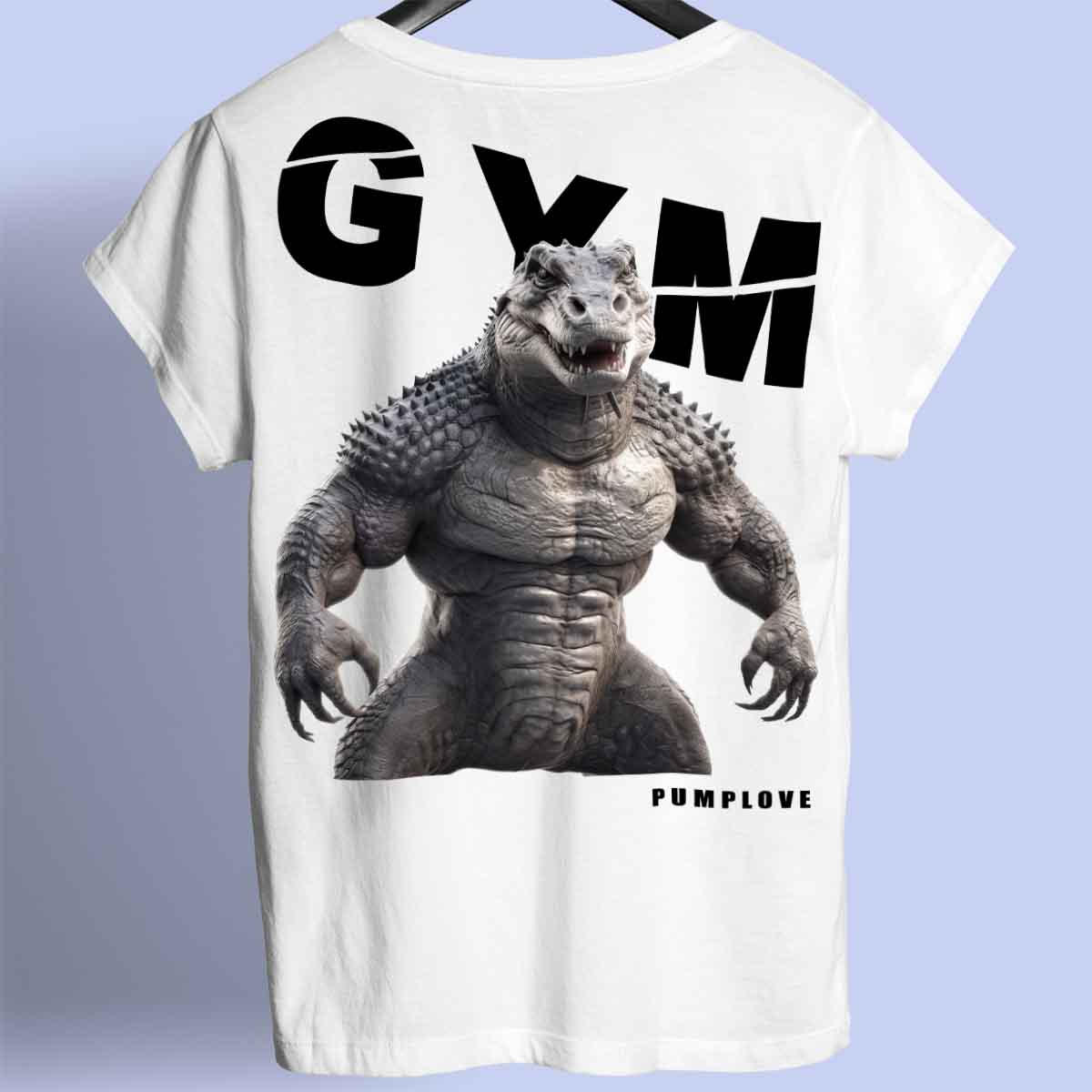 Gym Alligator - Premium T-Shirt Unisex Backprint