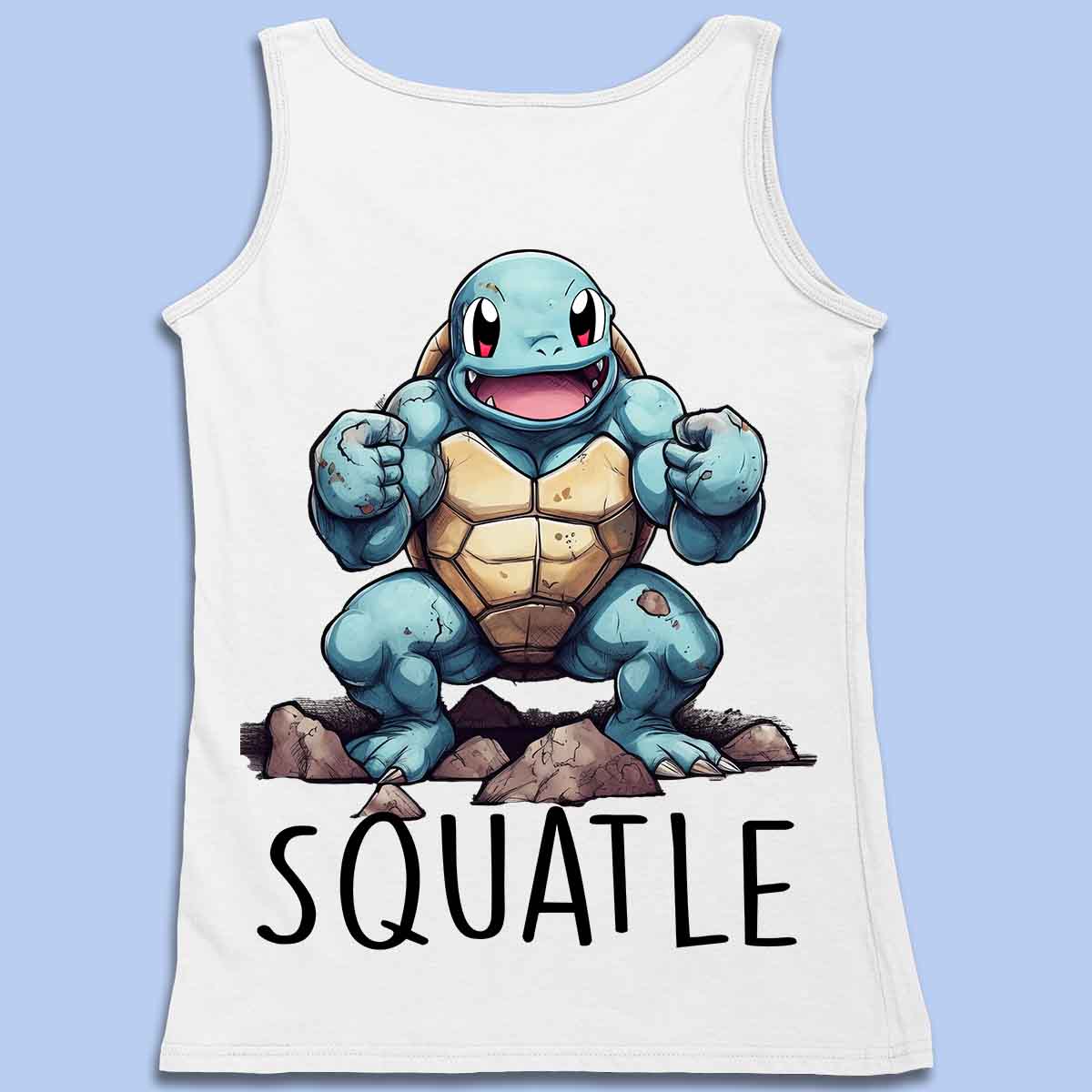 Squatle - Premium Tanktop Unisex Backprint