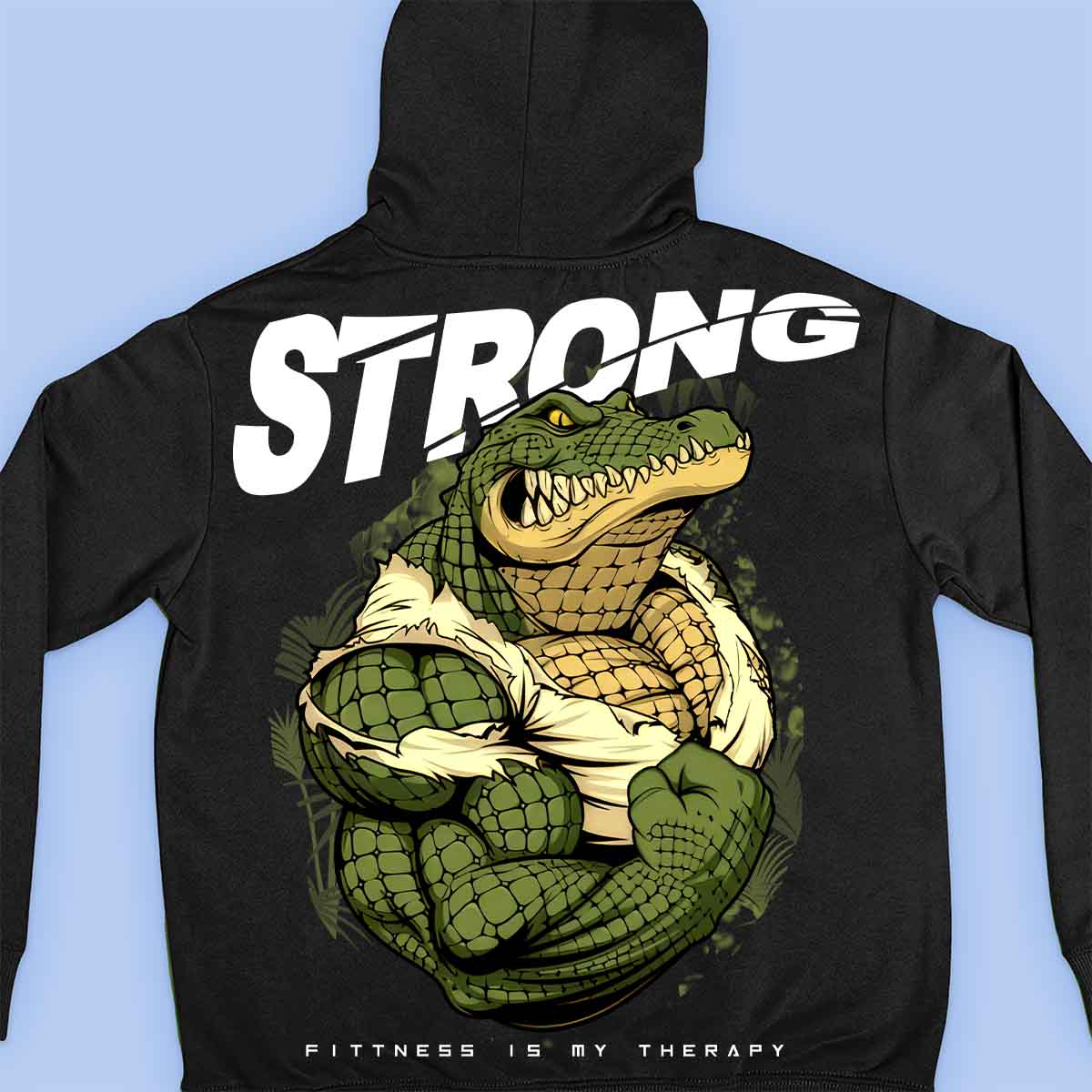 Strong Alligator - Premium Hoodie Unisex Backprint